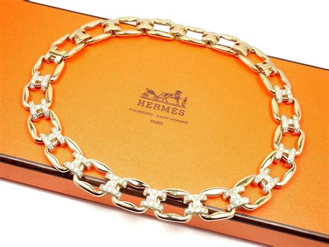 hermes gold chain necklace